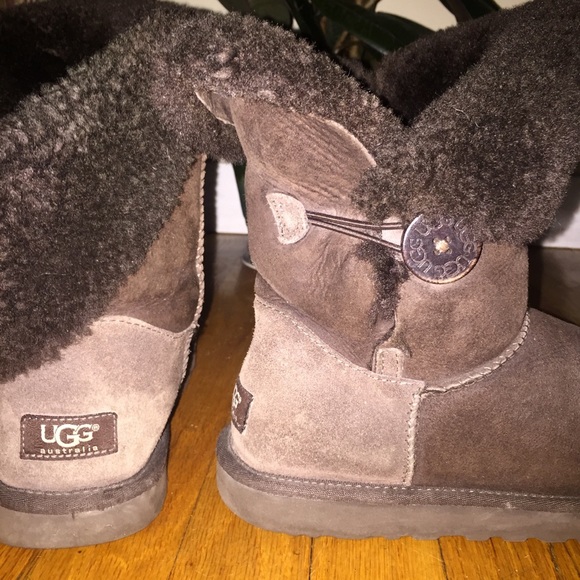 UGG Shoes Bailey Button Chocolate Brown Ugg Boots Poshmark
